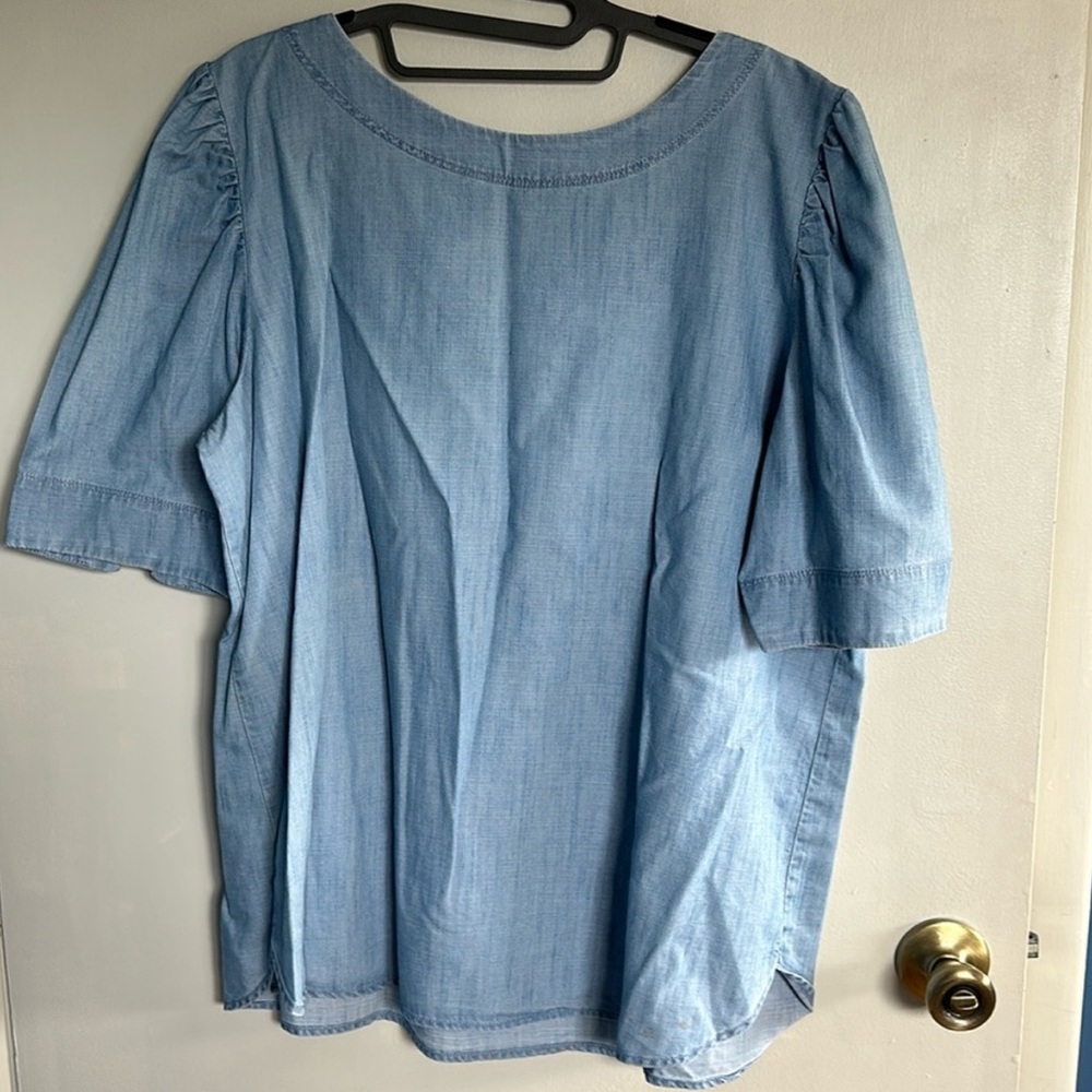 LOFT Chambray Blouse